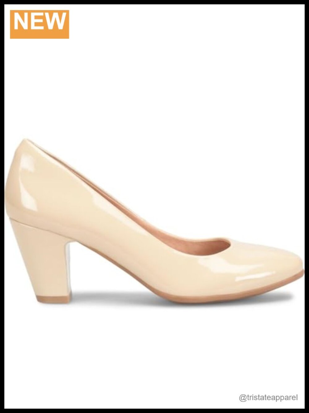 Söfft Lana Leather Block Heel Pump Slip-Resistant Business Casual